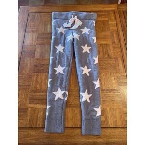 Honeydew plush chenille leggings stars print gray pink Small